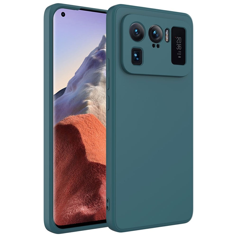Xiaomi Mi 11 Ultra Kılıf Zore Mara Lansman Kılıf-Koyu Yeşil