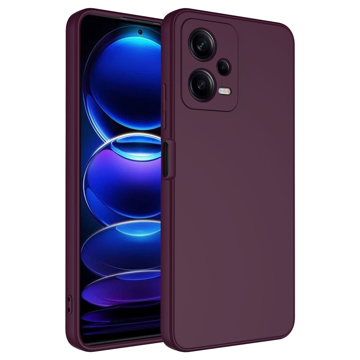Xiaomi Redmi Note 12 5G Kılıf Zore Mara Lansman Kılıf-Koyu Mor