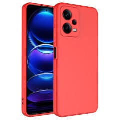 Xiaomi Redmi Note 12 5G Kılıf Zore Mara Lansman Kılıf-Kırmızı