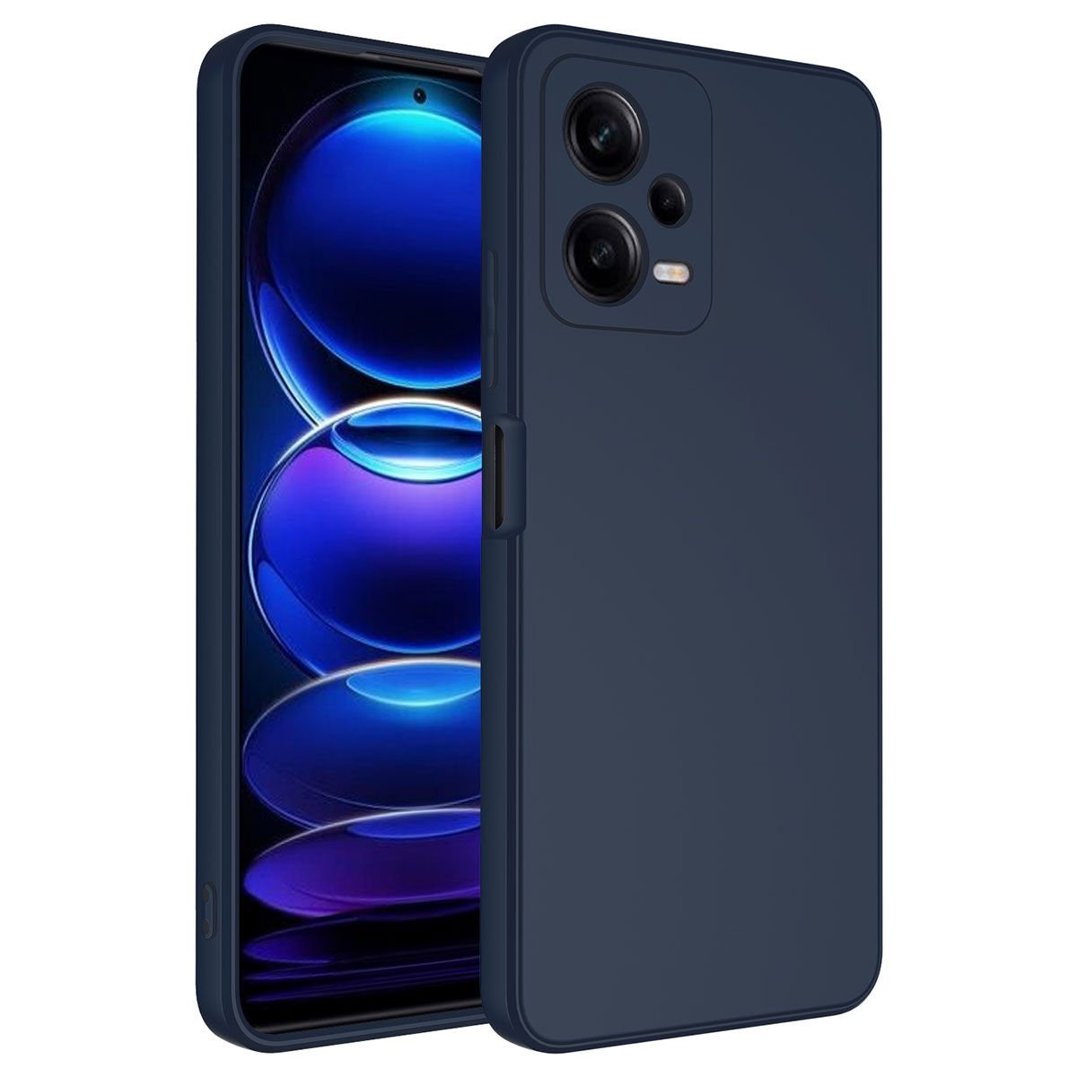 Xiaomi Redmi Note 12 5G Kılıf Zore Mara Lansman Kılıf-Lacivert