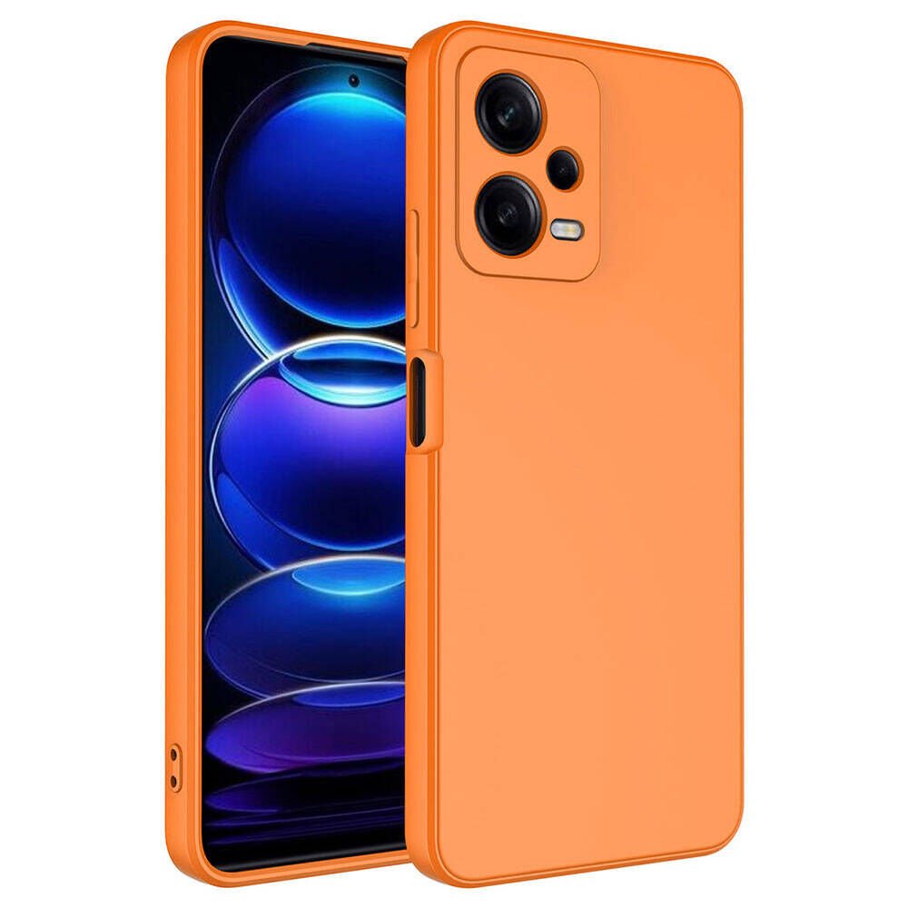 Xiaomi Redmi Note 12 Pro 5G Kılıf Zore Mara Lansman Kılıf-Turuncu