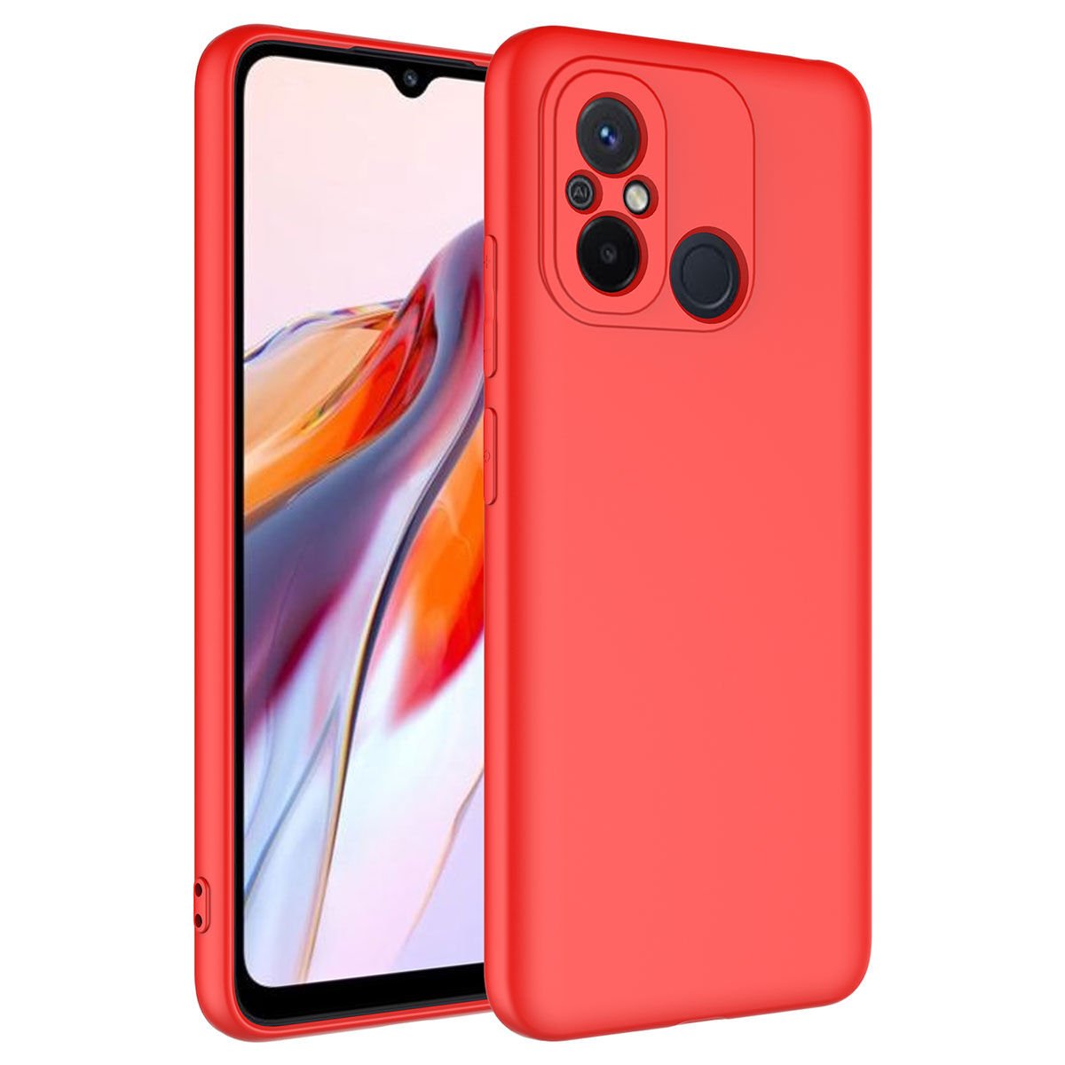 Xiaomi Redmi 12C Kılıf Zore Mara Lansman Kılıf-Kırmızı
