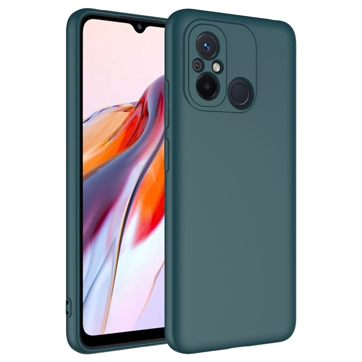 Xiaomi Redmi 12C Kılıf Zore Mara Lansman Kılıf-Koyu Yeşil