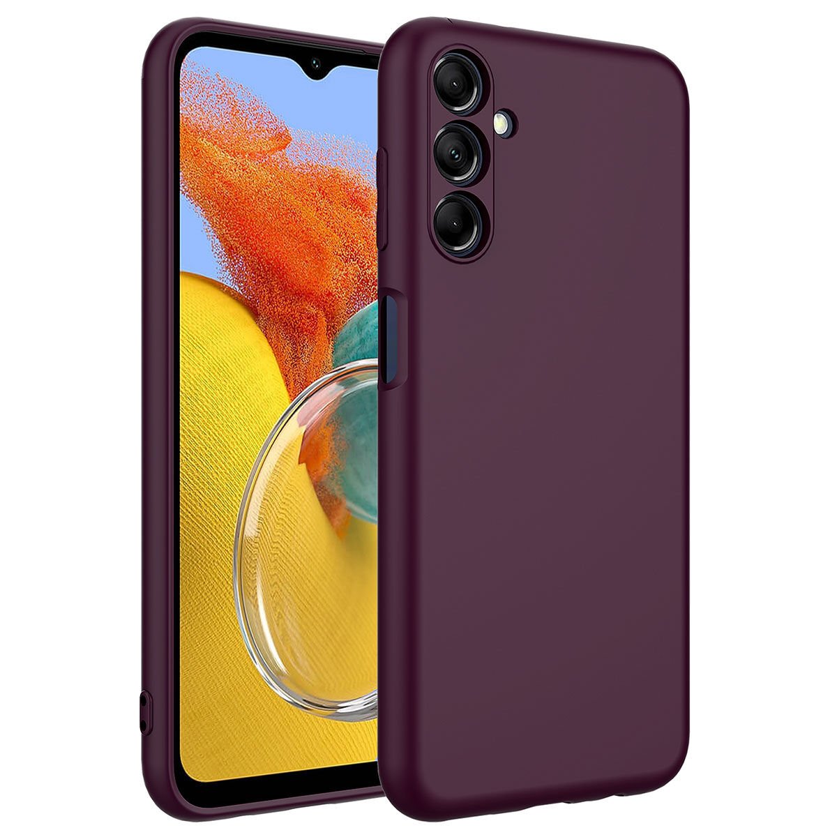 Galaxy M14 Kılıf Zore Mara Lansman Kılıf-Koyu Mor