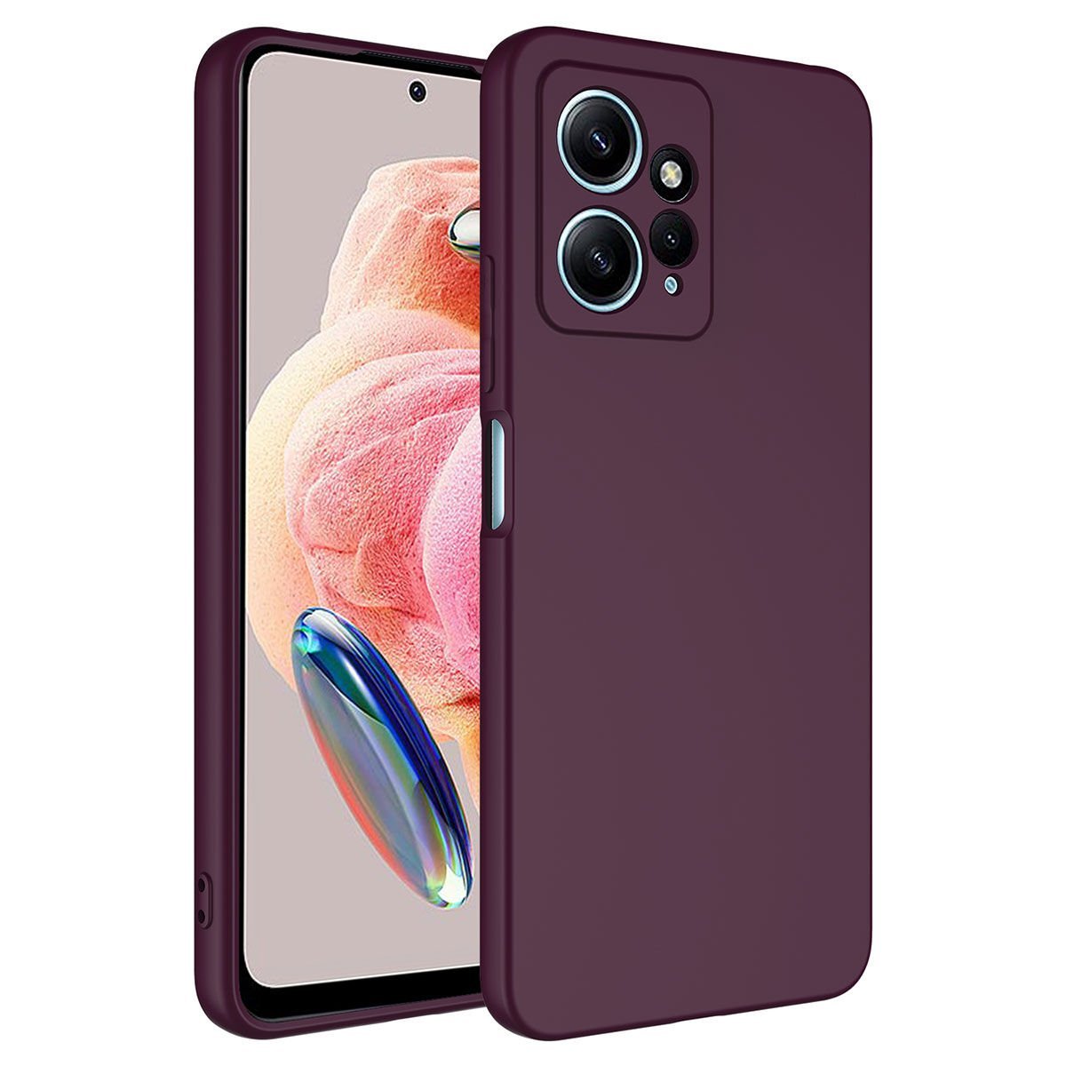 Xiaomi Redmi Note 12 4G Kılıf Zore Mara Lansman Kılıf-Koyu Mor