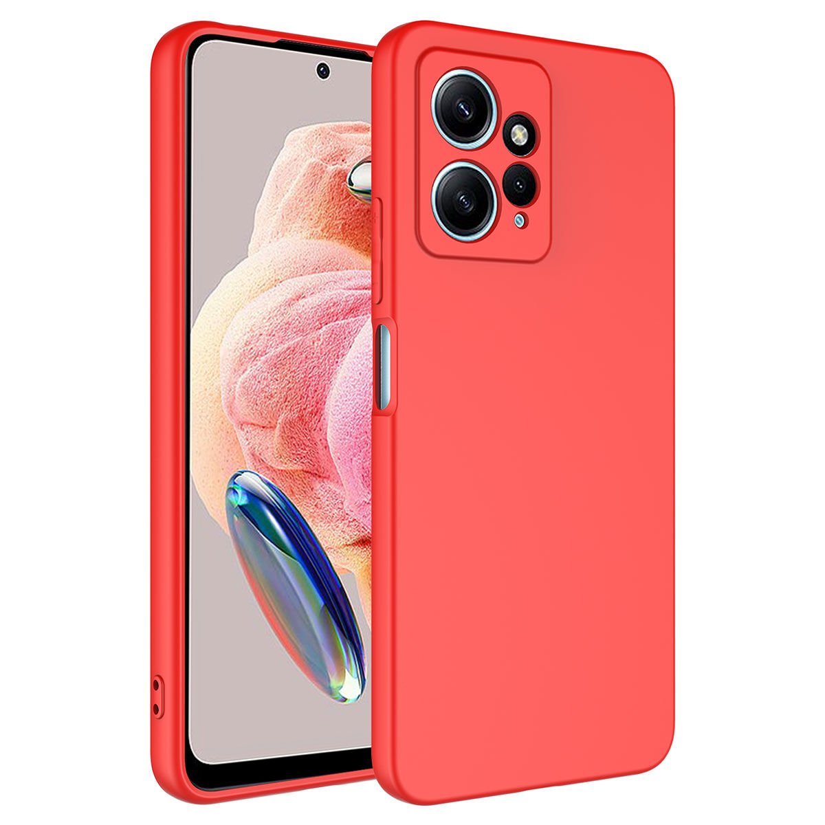 Xiaomi Redmi Note 12 4G Kılıf Zore Mara Lansman Kılıf-Kırmızı