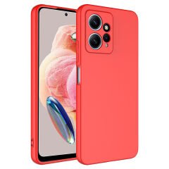 Xiaomi Redmi Note 12 4G Kılıf Zore Mara Lansman Kılıf-Kırmızı