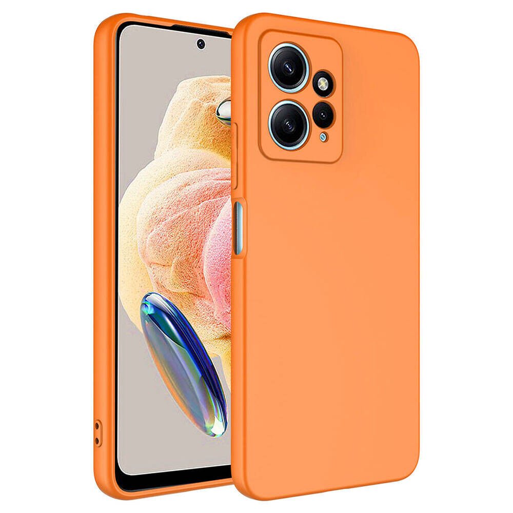 Xiaomi Redmi Note 12 4G Kılıf Zore Mara Lansman Kılıf-Turuncu