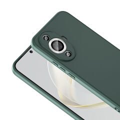Huawei Nova 12S Kılıf Zore Mara Lansman Kılıf-Koyu Yeşil