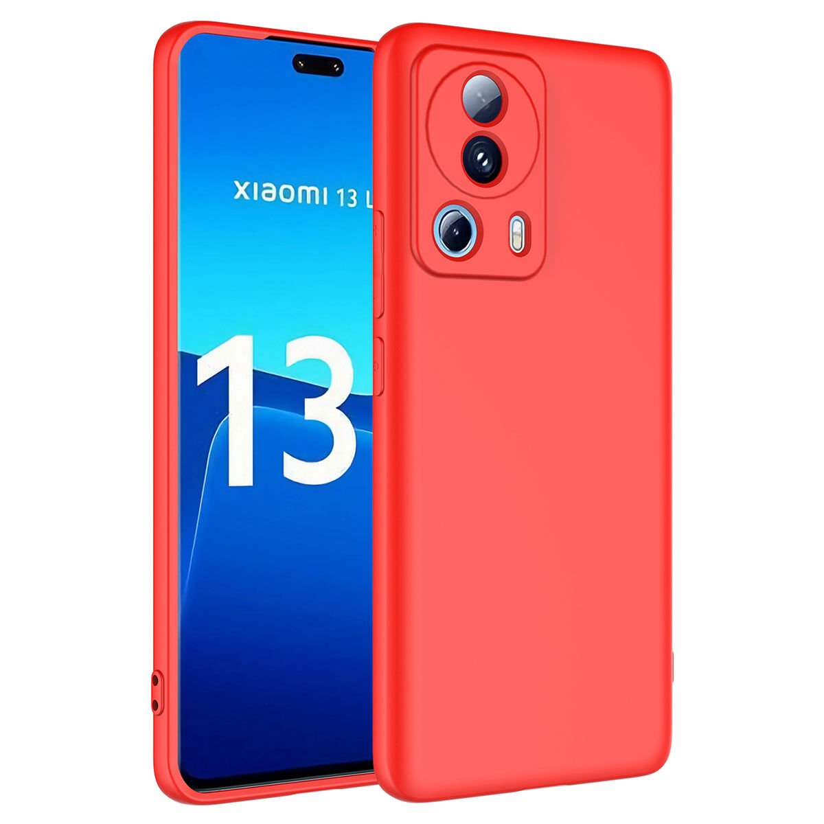 Xiaomi Mi 13 Lite Kılıf Zore Mara Lansman Kılıf-Kırmızı