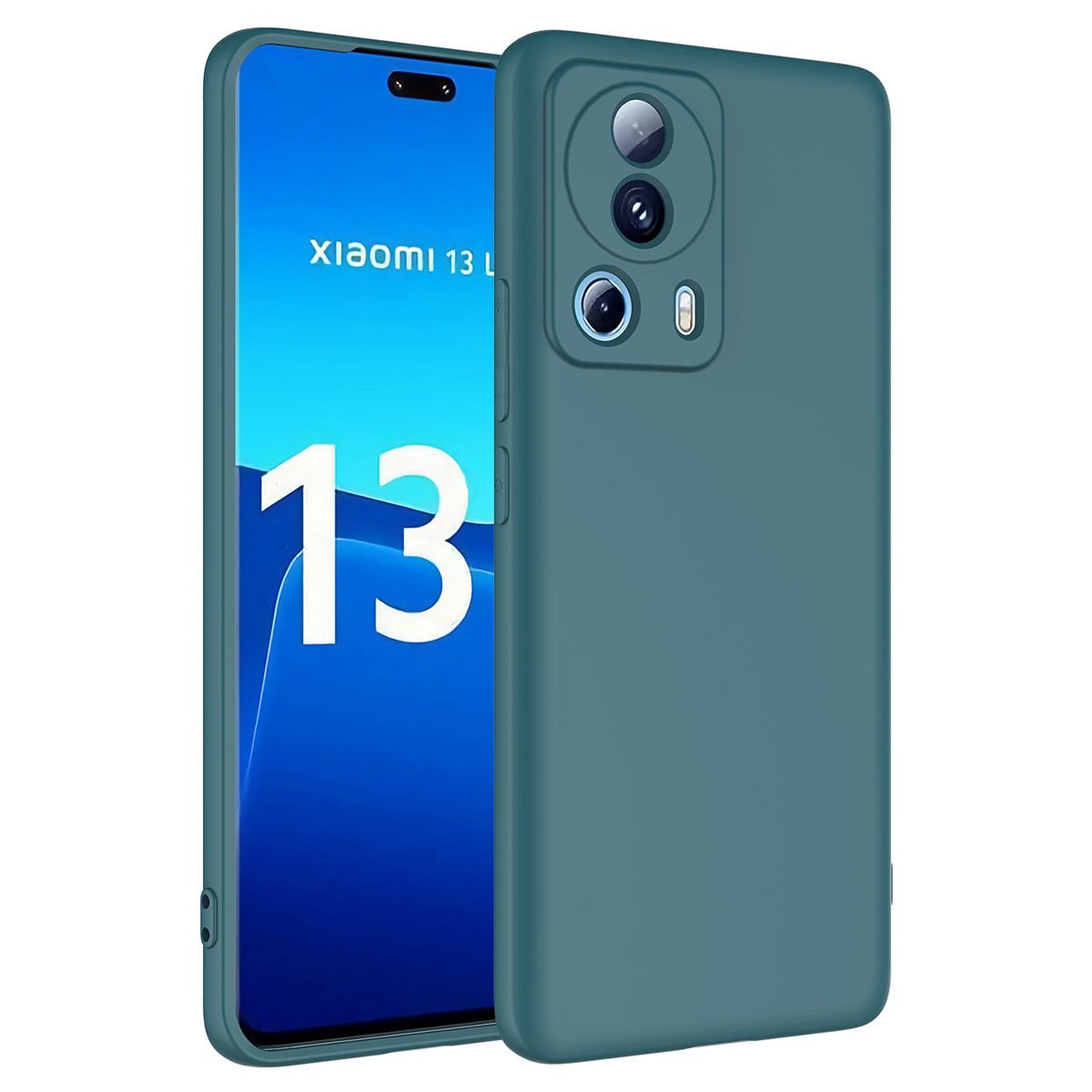 Xiaomi Mi 13 Lite Kılıf Zore Mara Lansman Kılıf-Koyu Yeşil
