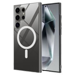 Galaxy S25 Ultra Kılıf Kamera Korumalı M-safe Sert PC Zore Porto Kılıf-Şeffaf