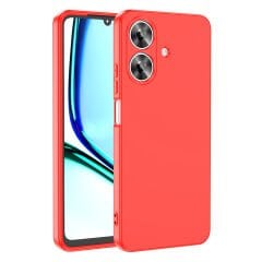 Realme Note 60 Kılıf Zore Mara Lansman Kılıf-Kırmızı