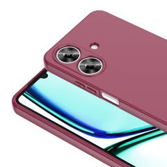 Realme Note 60 Kılıf Zore Mara Lansman Kılıf-Koyu Mor