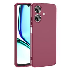 Realme Note 60 Kılıf Zore Mara Lansman Kılıf-Koyu Mor