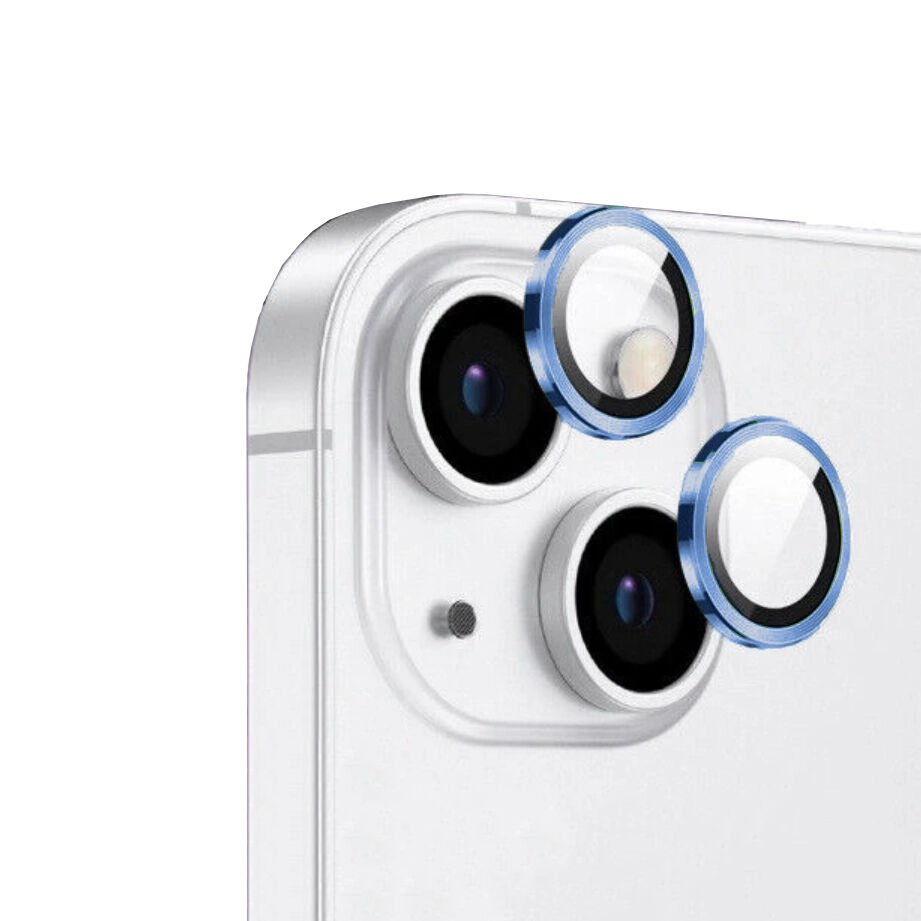 iPhone 13 Zore CL-12 Premium Safir Parmak İzi Bırakmayan Anti-Reflective Kamera Lens Koruyucu-Mavi