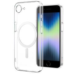 iPhone 16E Kılıf Zore M-safe Şarj Özellikli Şeffaf Kamera Çerçeveli Porto Kılıf-Şeffaf