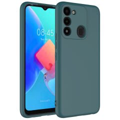 Tecno Spark 8C Kılıf Zore Mara Lansman Kılıf-Koyu Yeşil