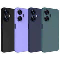 Realme C55 Kılıf Zore Mara Lansman Kılıf-Siyah