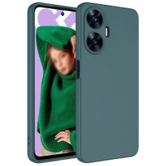 Realme C55 Kılıf Zore Mara Lansman Kılıf-Koyu Yeşil