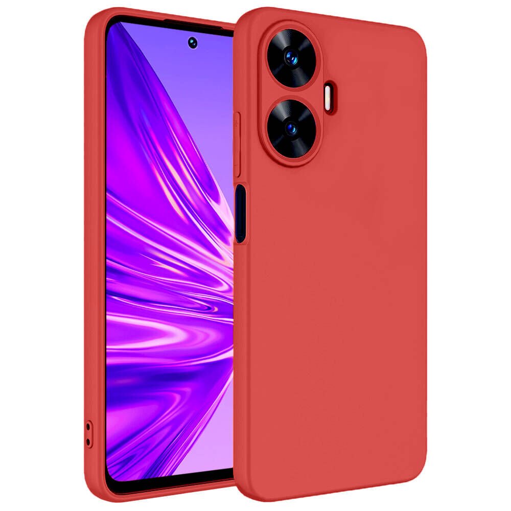 Realme C55 Kılıf Zore Mara Lansman Kılıf-Kırmızı