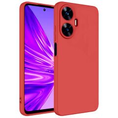 Realme C55 Kılıf Zore Mara Lansman Kılıf-Kırmızı
