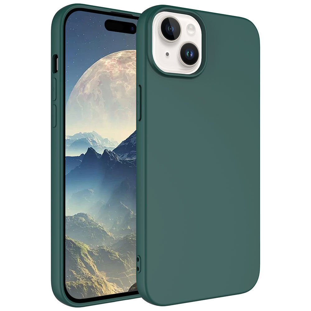 iPhone 15 Plus Kılıf Zore LSR Lansman Kılıf-Koyu Yeşil