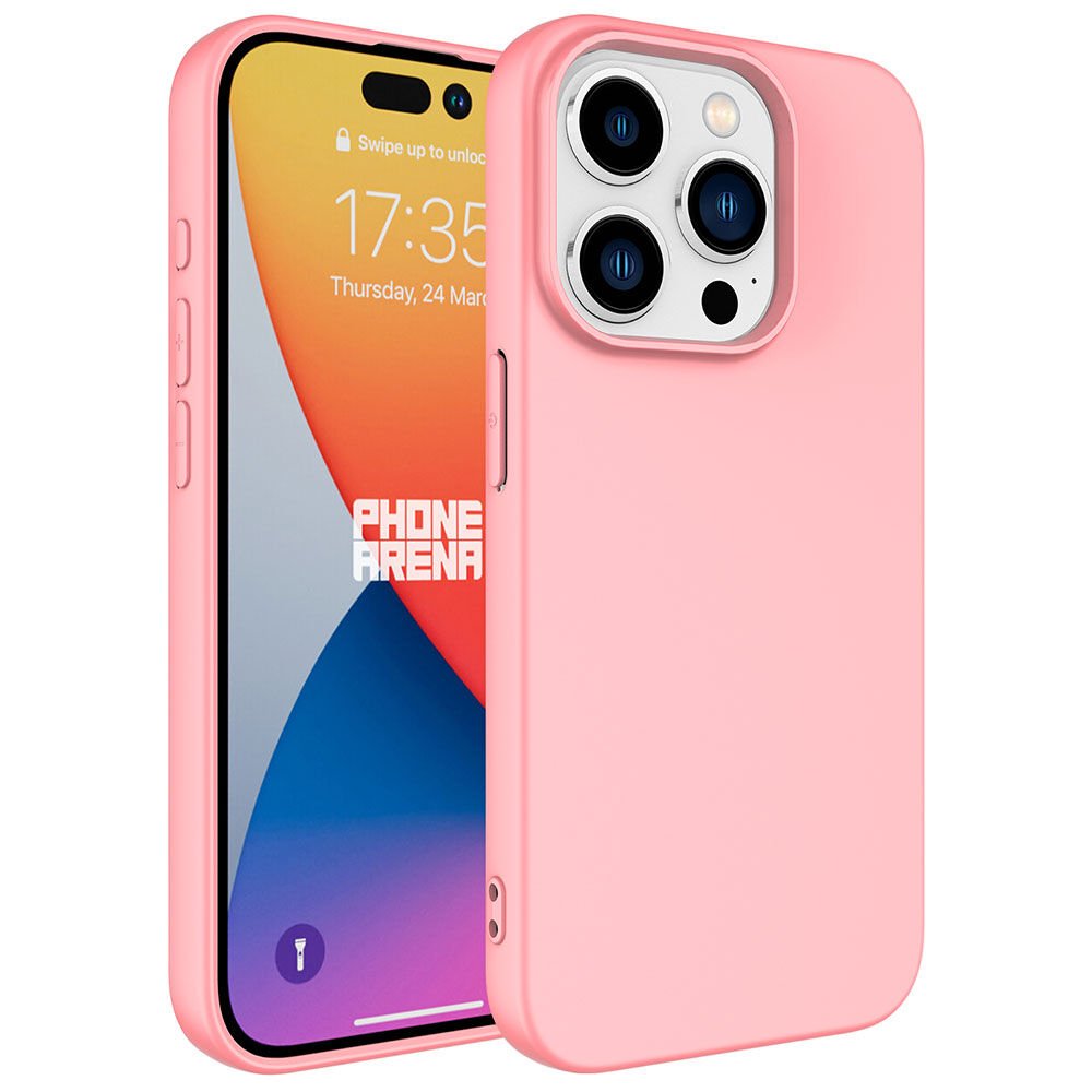 iPhone 15 Pro Max Kılıf Zore LSR Lansman Kılıf-Pembe Açık