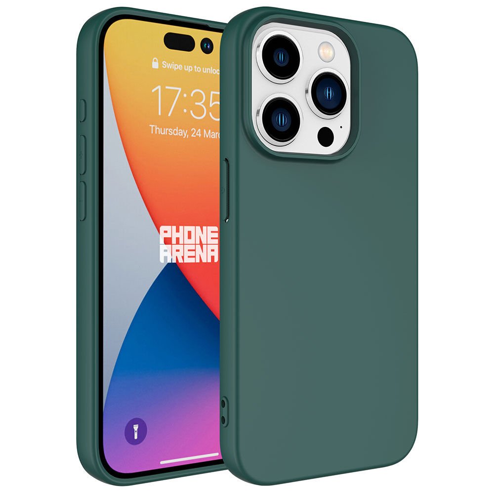 iPhone 15 Pro Max Kılıf Zore LSR Lansman Kılıf-Koyu Yeşil