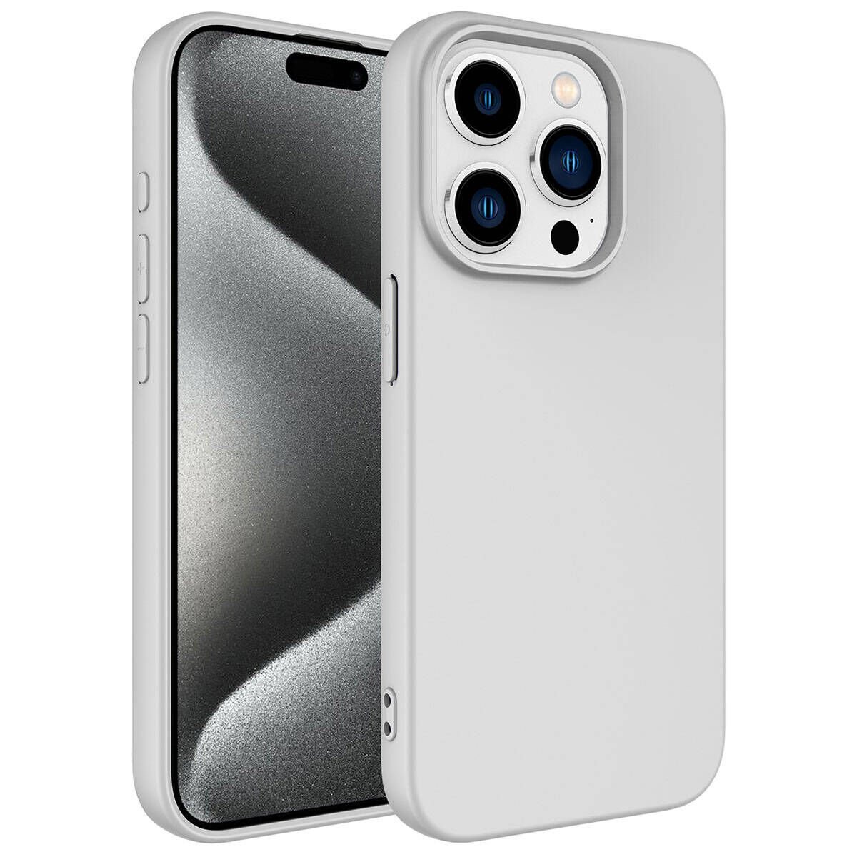iPhone 15 Pro Max Kılıf Zore LSR Lansman Kılıf-Gri