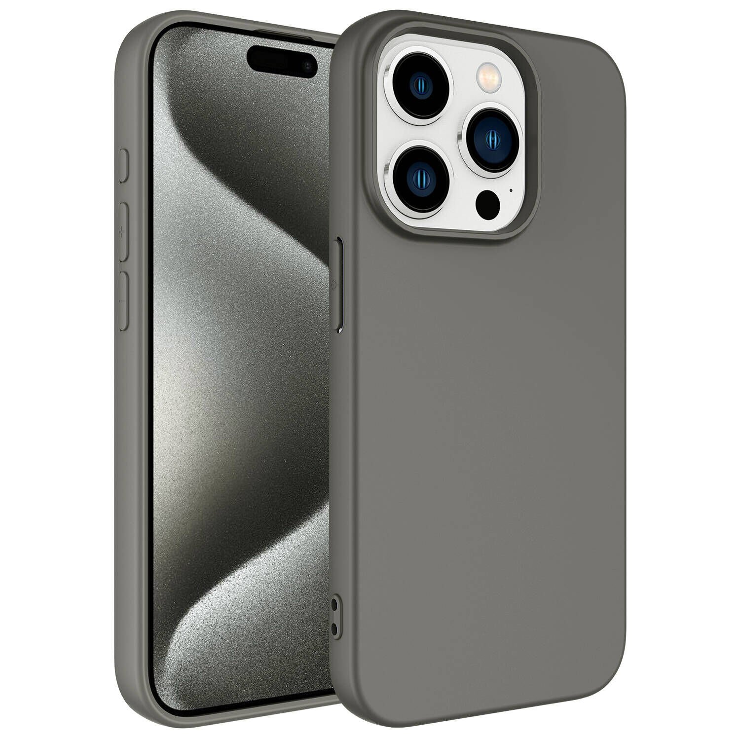 iPhone 15 Pro Max Kılıf Zore LSR Lansman Kılıf-Titanyum