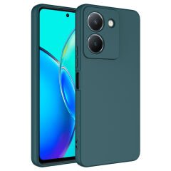 Vivo Y36 4G Kılıf Zore Mara Lansman Kılıf-Koyu Yeşil