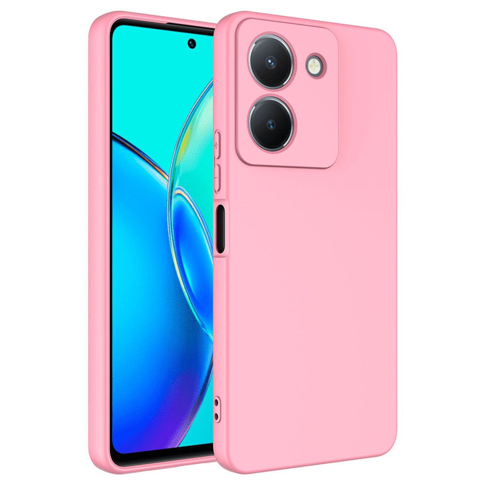 Vivo Y36 4G Kılıf Zore Mara Lansman Kılıf-Pembe