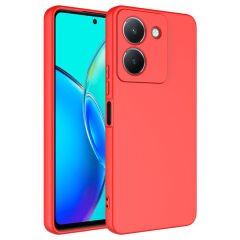 Vivo Y36 4G Kılıf Zore Mara Lansman Kılıf-Kırmızı