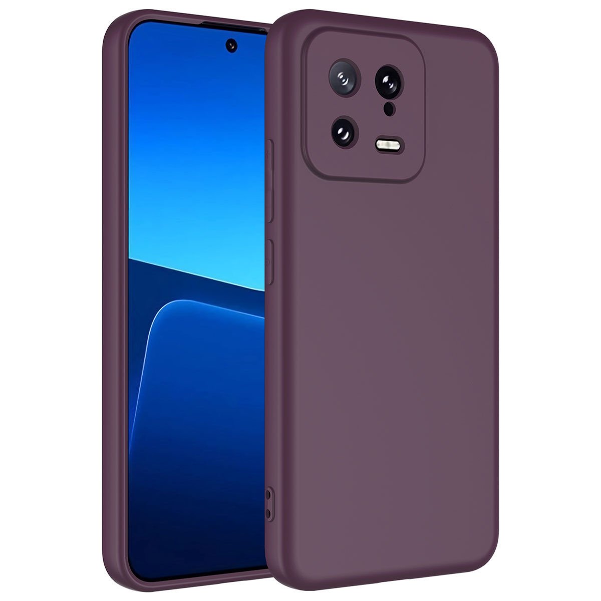 Xiaomi Mi 13 Kılıf Zore Mara Lansman Kılıf-Koyu Mor