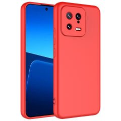 Xiaomi Mi 13 Kılıf Zore Mara Lansman Kılıf-Kırmızı