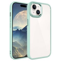 iPhone 15 Kılıf Zore Krom Kılıf-Yeşil