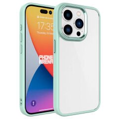 iPhone 15 Pro Kılıf Zore Krom Kılıf-Kırmızı